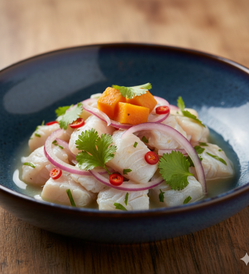 Ceviche de Peixe Branco