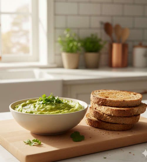 Guacamole com Torradas